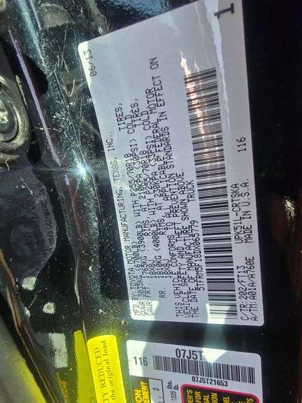 2013 TOYOTA TUNDRA HAVE KEY HAS TITLE RUNS&DRIVES