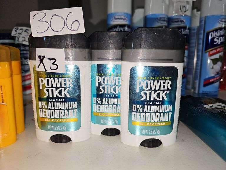 POWER STICK SEA SALT 0% ALUMINUM DEODORANT ALL-DAY FRESH 2.5OZ