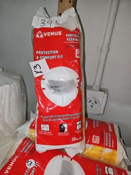 VENUS V-4400N95 PARTICULATE RESPIRATOR MASK NIOSH N95 WITH 50 PER PACK