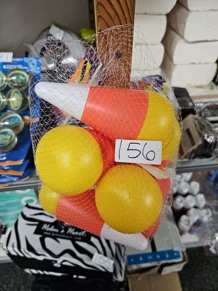 HALLOWEEN MINI BOWLING SET CANDY CORN THEME