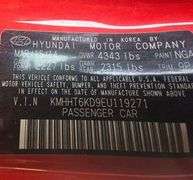 2014 HYUNDIA GENSIS NO KEY HAS VSF PACK
