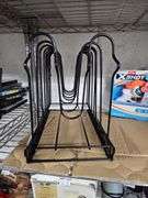 BLACK METAL CUSTOMIZABLE MOUNTING RACK APROX 12.5"L