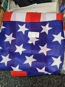 LARGE AMERICAN FLAGS APROX 5'x3' WITH SIDE GROMMETS