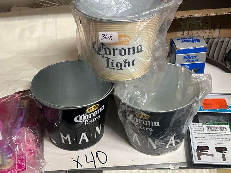 CORONA LIGHT METAL BEER BUCKETS NEW