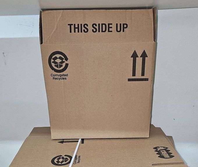 AMERICAN MADE NEW SMALL CARDBOARD BOXES 1215T 65LBS GROSS LBS APPROXIMATELY 25 IN LOT