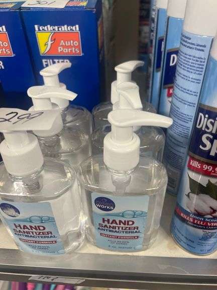 CLEAN WORKS HAND SANITIZER ANTI-BACTERIAL INSTANT FORMULA 75% ALCOHOL 8OZ