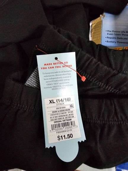 WOMEN'S BLACK XL 2PCS BODY SUIT  205-02-0264 NEW WITH TAGS, RETAIL $11.50