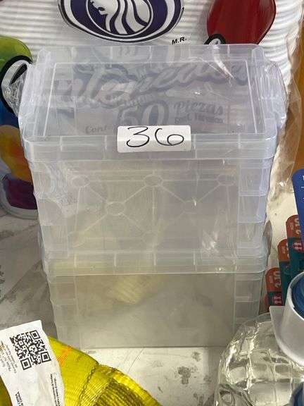 PEN+GEAR CLEAR PLASTIC ORGANIZER WITH SNAP ON LID  FUS21-D0102  2 PER PACK