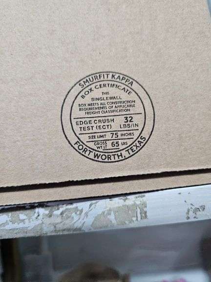 AMERICAN MADE NEW SMALL CARDBOARD BOXES 1215T 65LBS GROSS LBS APPROXIMATELY 25 IN LOT