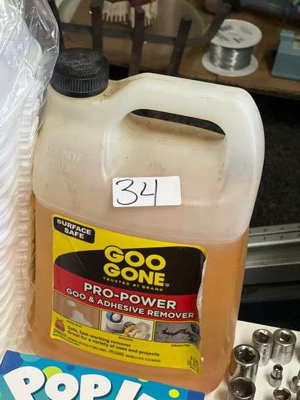 GOO GONE PRO POWER GOO AND ADHESIVE REMOVER 1GAL SLIGHTLY USED