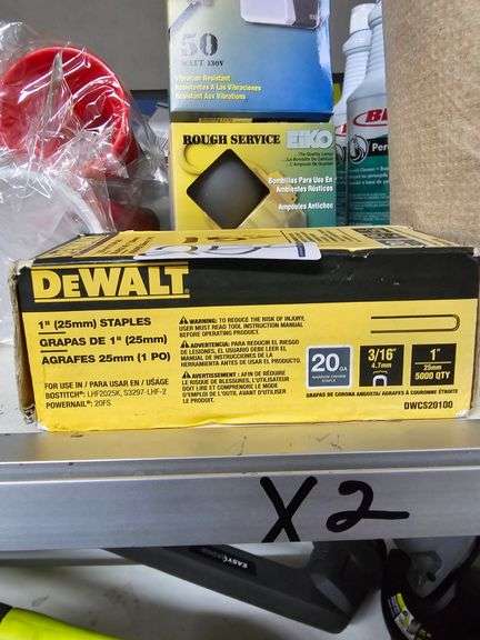 DEWALT 1" STAPLES 20GA. 3/16" DWCS20100