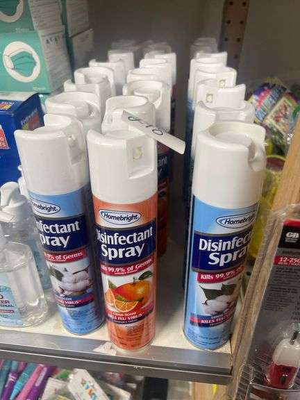 HOMEBRIGHT DISINFECTANT SPRAY 6OZ IN CITRUS & LINEN SCENT