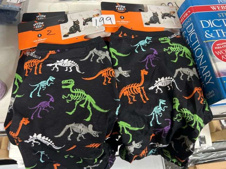 HYDE & EEK SIZE SMALL PET PAJAMAS, DINOSAUR THEMED RETAIL $10 EA