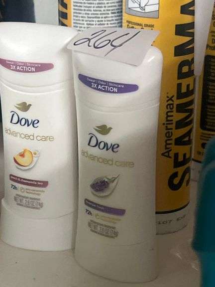 DOVE ADVANCED CARE LAVENDER FRESH AND PEACH / CHAMOMILE TEA DEODORANT 2.6OZ