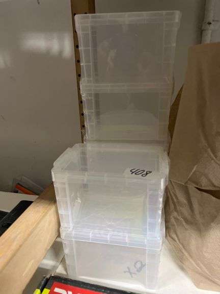 PEN+GEAR CLEAR PLASTIC ORGANIZER WITH SNAP ON LID  FUS21-D0102  2 PER PACK