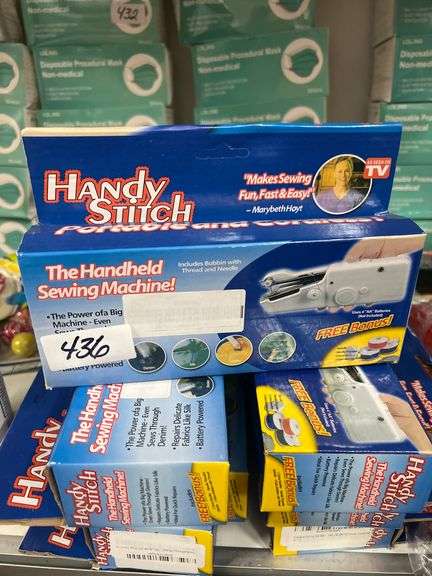 HANDY STITCH THE HANDHELD SEWING MACHINE, PORTABLE AND CORDLESS WITH THREAD & ACCESSORIES INCLUDED
