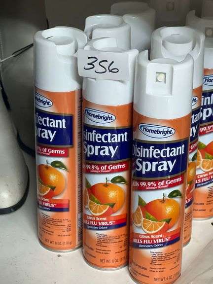 HOMEBRIGHT CITRUS SCENT DISINFECTANT SPRAY 6OZ