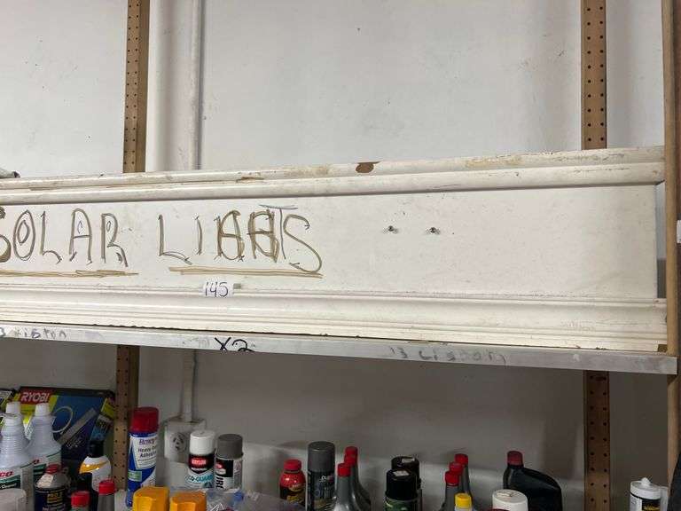 WHITE WOODEN PLANTER APROX 47"X1'X10"