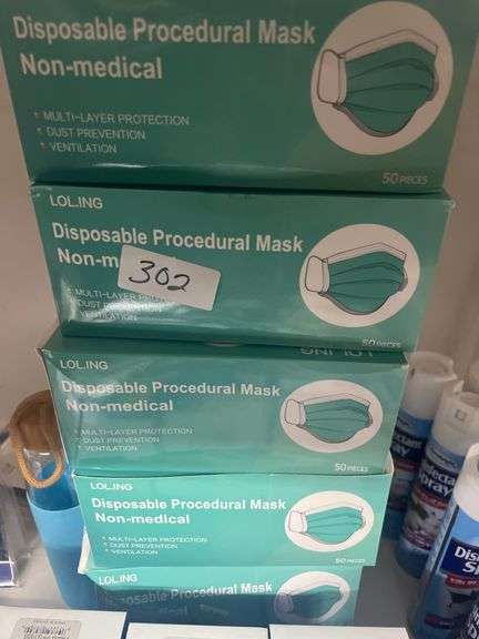 LOL.ING DISPOSABLE PROCEDURAL MASK NON-MEDICAL 50PCS