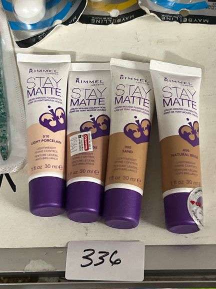 RIMMEL STAY MATTE LIQUID MOUSSE FOUNDATION LIGHTWEIGHT SHINE CONTROL 1FL OZ SHADES 010, 300, & 400