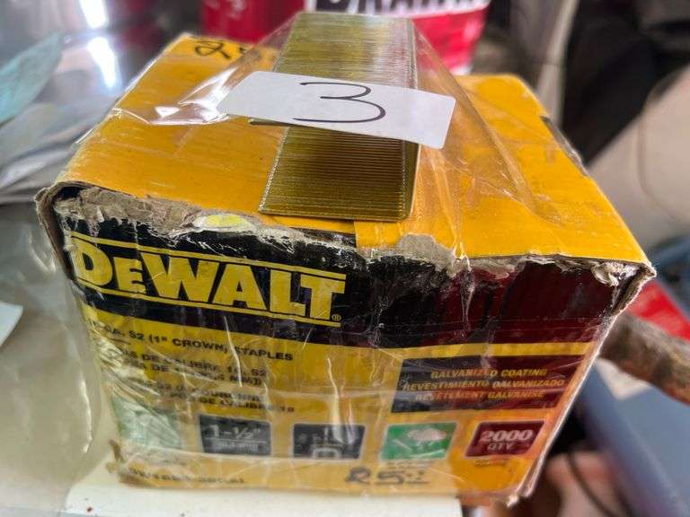 DEWALT 16 GAGE S2 1" CROWN STAPLES 2000PK DW16S2-38GAL