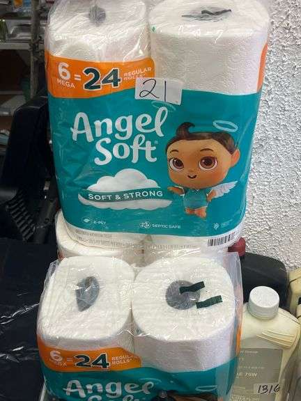 ANGELSOFT  2-PLY SEPTIC SAFE TOILET PAPER WITH SIX ROLLS IN PACK 202.7SQ.FT. TOTAL