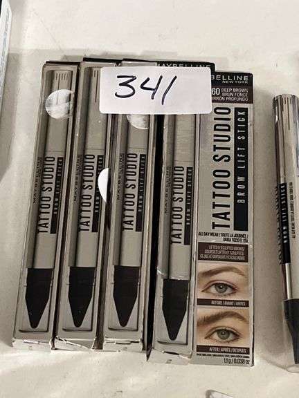 MAYBELLINE DEEP BROWN TATTOO STUDIO BROW LIFT STICK .038OZ