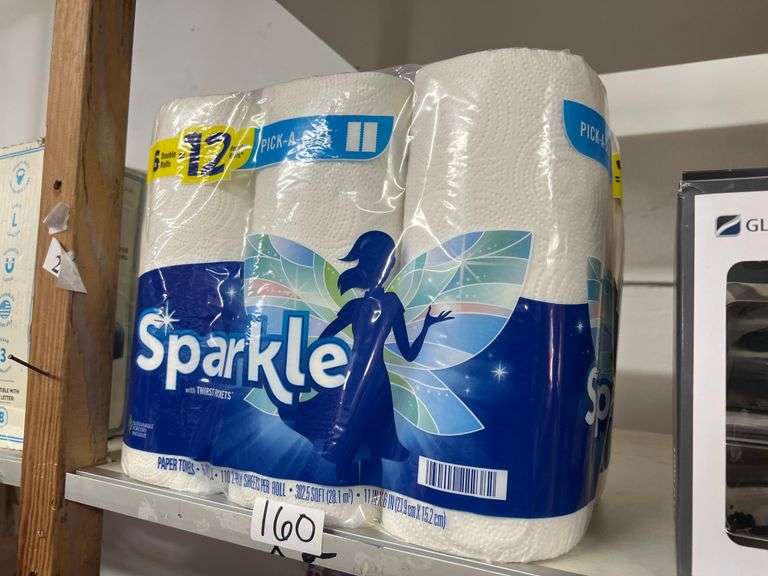 SPARKLE PICK A SIZE PAPER TOWEL ROLLS WITH THIRST POCKETS 4 ROLL PACK 201.6SQFT