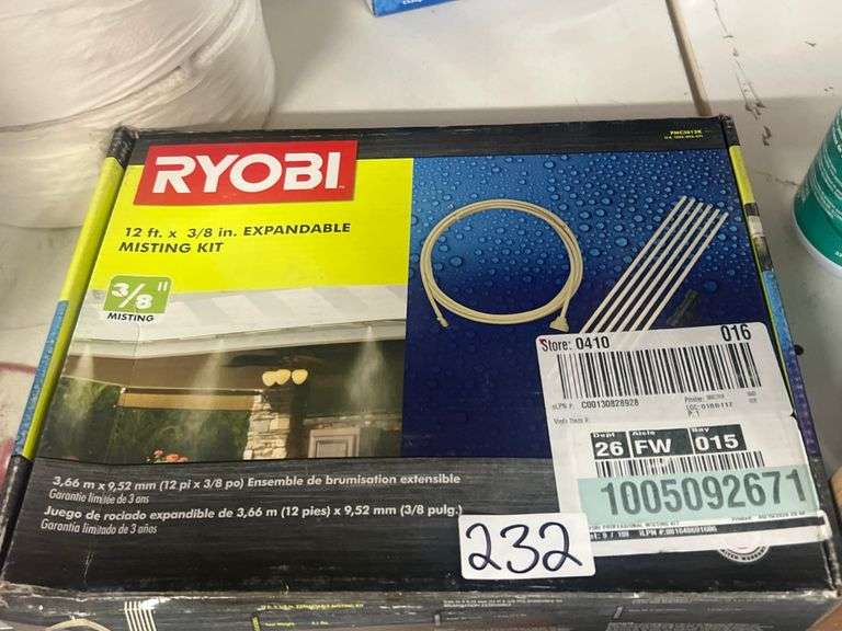 RYOBI 12' x 3/8" EXPANDABLE MISTING KIT 3/8" PMC3812K