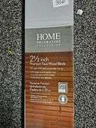 HOME DECORATORS COLLECTION 2.5" PREMIUM FAUX WOOD BLINDS 52" X 64" MAPLE COLOR, CAN BE CUSTOM CUT, 413-944