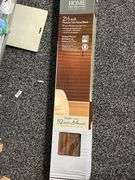 HOME DECORATORS COLLECTION 2.5" PREMIUM FAUX WOOD BLINDS 52" X 64" MAPLE COLOR, CAN BE CUSTOM CUT, 413-944