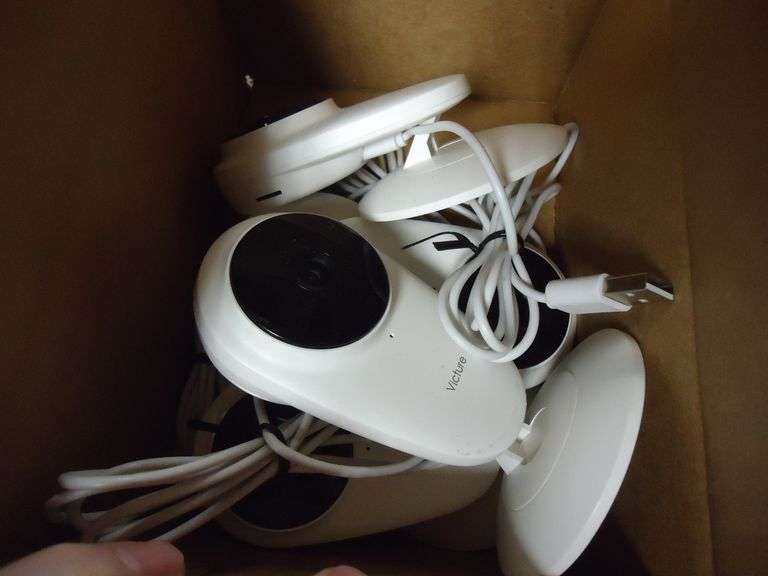 LOT OF 4 VICTURE HOME CAM W/ USB CORD ONLY