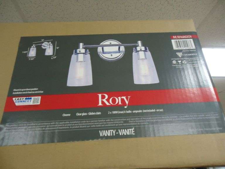 NEW! RORY BATHROOM VANITY LIGHT FIXTURE