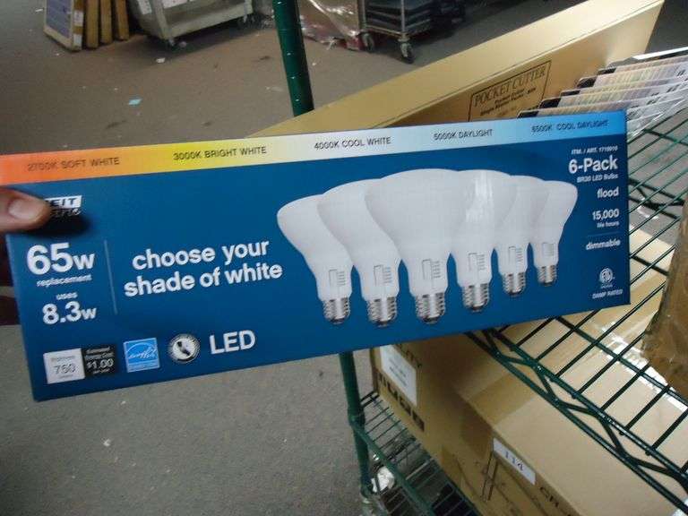 NEW! FEIT ELECTRIC 6-PACK OF BR30 LED BULBS