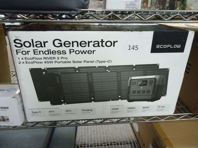 ECOFLOW RIVER 2 PRO + (2) 45W SOLAR PANELS