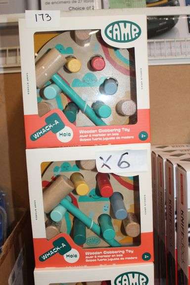Brand new Camp Whack-A-Mole Wooden Clobbering Toy