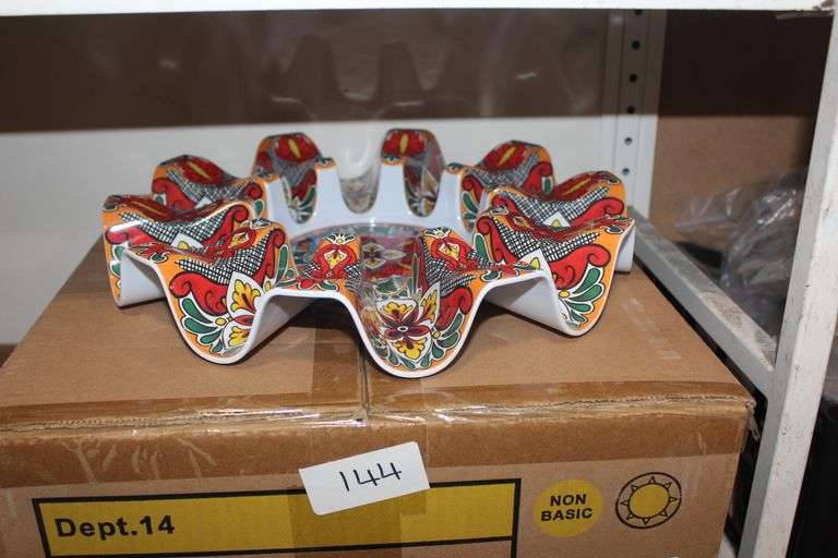 Prepara Taco Carousel For 10-Tacos & Dip 12.2"Dia X 1.8"H