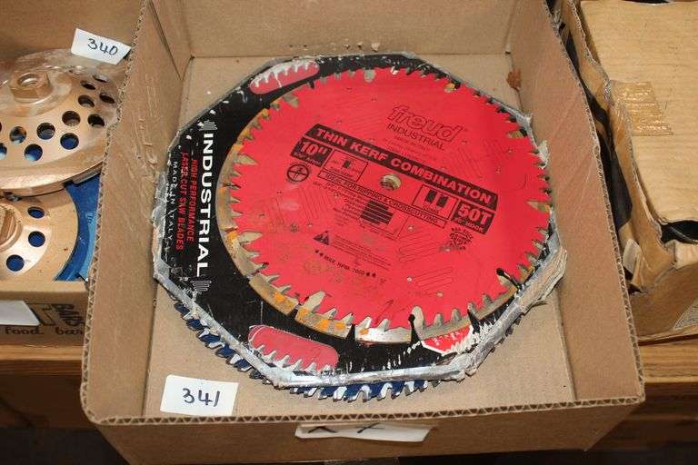 Metal Saw Blades Including Freud Industrial Thin Kerf Combination 10" 50T ; Overpeak 12" 60-Teeth 1"Bore Ect