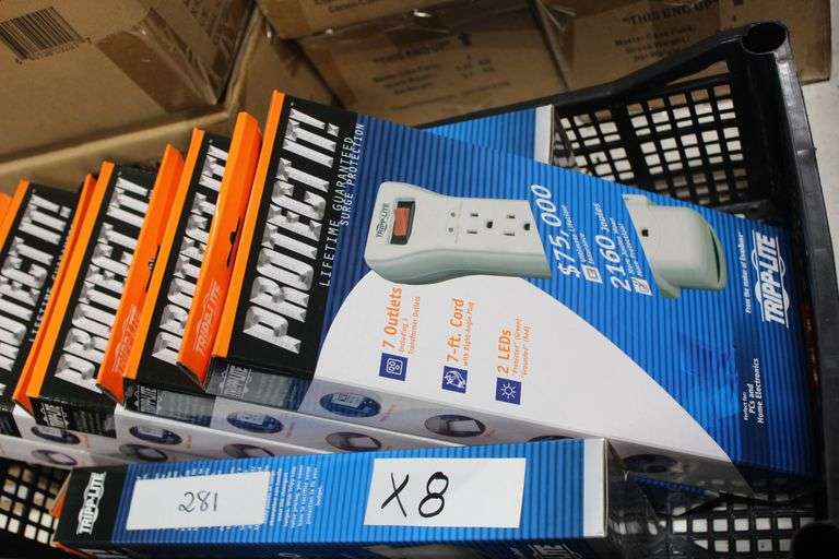 Tripp-Lite Protect It 7-Outlet Surge Protector With 7Ft Cord & Right Angle Plug