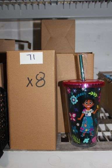 Brand New Camp X Disney'S Encanto Collab Kids Plastic Tumbler With Straw Mirabel Themed Retail $20Ea.