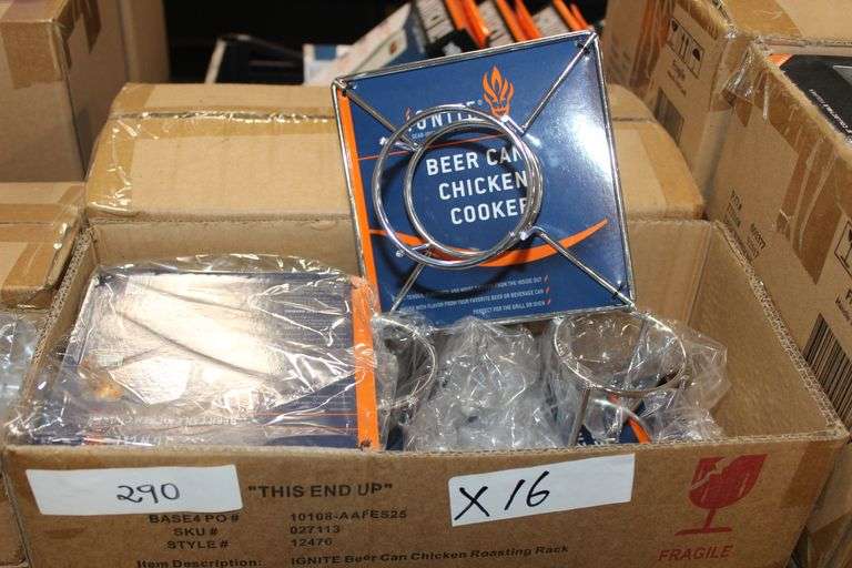 Ignite Beer Can Chicken Cooker Roasting Rack #12476