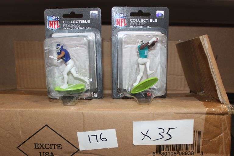 Excite Nflpa Game Changers Collectible Figures 2.5" #8938 Individually Packaged With 5 Different Players Including Patrick Mahomes, Dak Prescott, Josh Allen, Saquon Barkley And Tyreek Hill