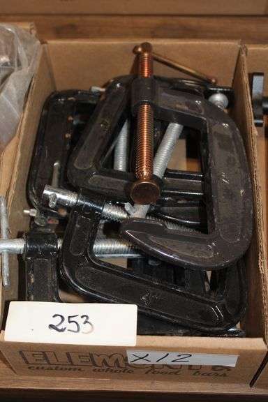 4" Black Metal C-Clamps