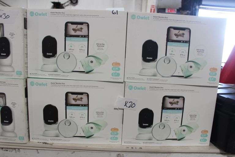 Owlet Monitor Duo With 3Rd Gen Sock And White Camera Ps03Nmmcj