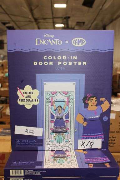 Brand new Camp X Disney Encanto Color-In Door Poster Luisa