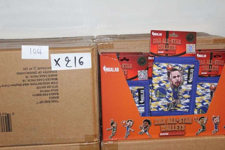 Nbalab All Star Wallets Golden State Warriors Stephen Curry Velcro Wallet Yellow & Blue Camo Color #090129