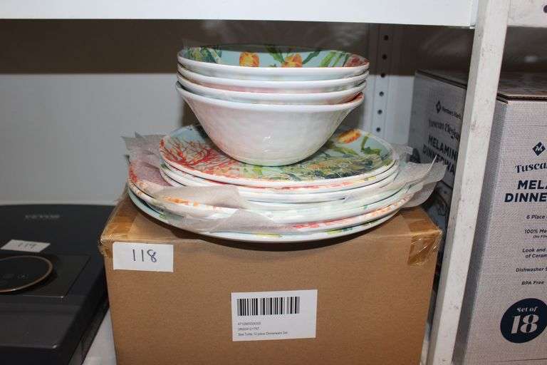 Sea Turtle 12Pc Dinnerware Set