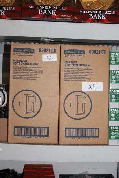 Kimberly-Clark 0902101 Double Roll Bath Tissue Dispenser With Corless And Standard Core Adapters