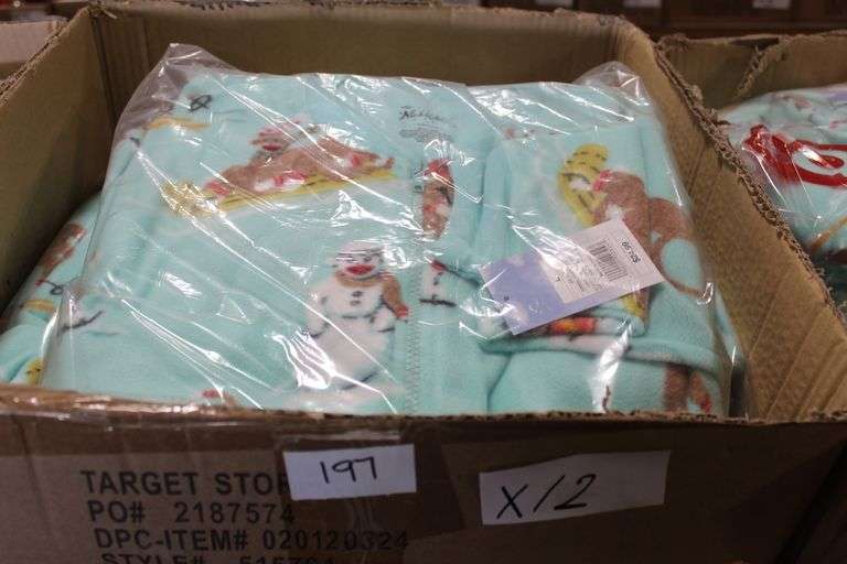 Nick & Nora Downhill Monkey One Piece Fleece Sleepwear Size Large New With Tags, Retail $25 Ea.