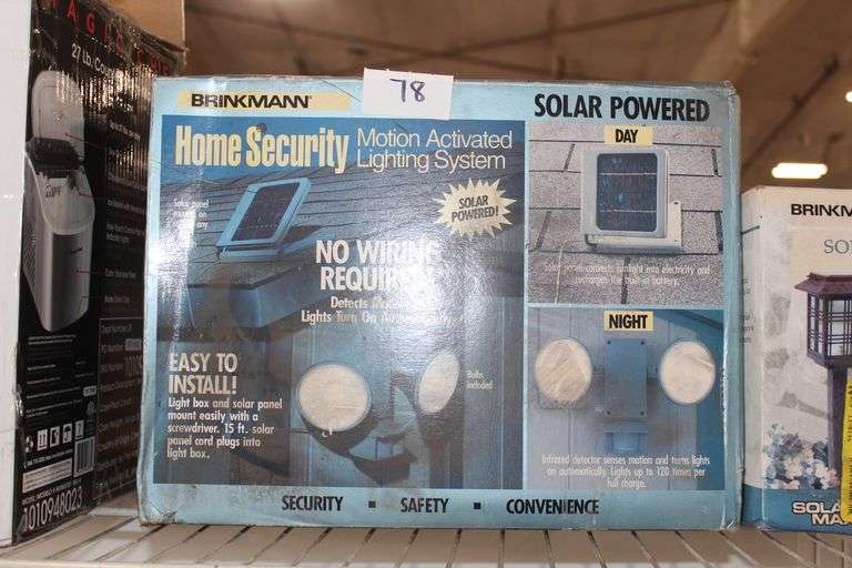 Brinkman Solar Powered Home Security Motion Activated Lighting System